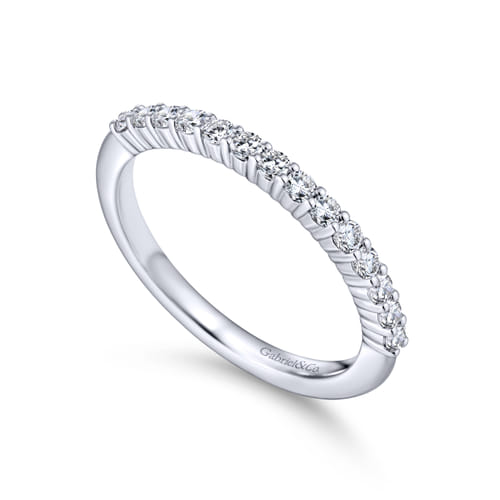 18K White Gold Matching Wedding Band