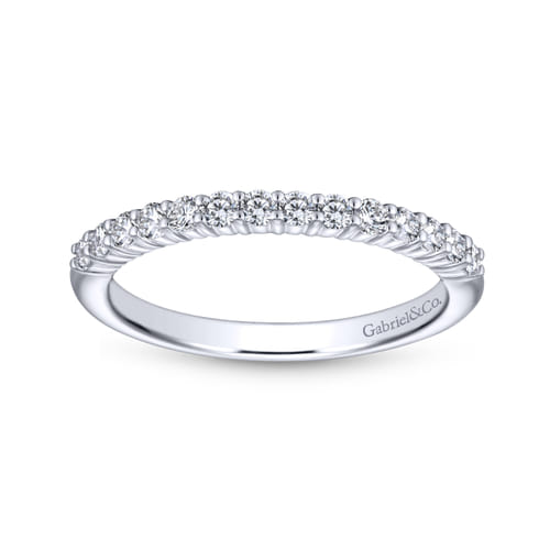 18K White Gold Matching Wedding Band