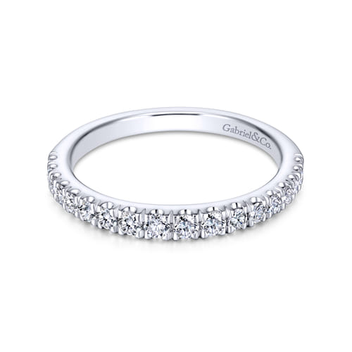 18K White Gold Matching Wedding Band