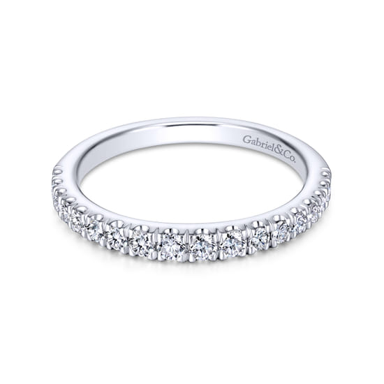 Gabriel - 18K White Gold Matching Wedding Band