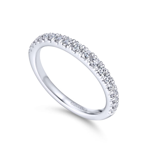 18K White Gold Matching Wedding Band