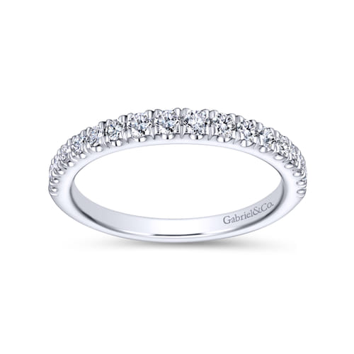 18K White Gold Matching Wedding Band
