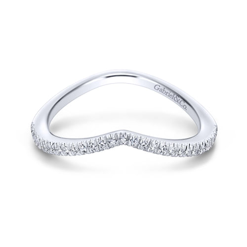 18K White Gold Matching Wedding Band