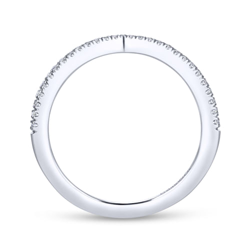 18K White Gold Matching Wedding Band