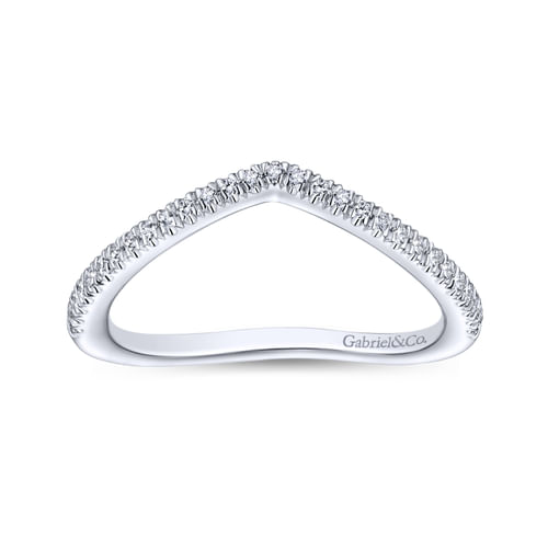18K White Gold Matching Wedding Band