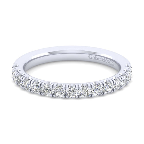 18K White Gold Matching Wedding Band