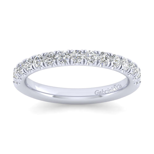18K White Gold Matching Wedding Band