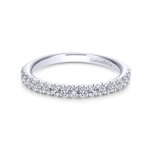 18K White Gold Matching Wedding Band
