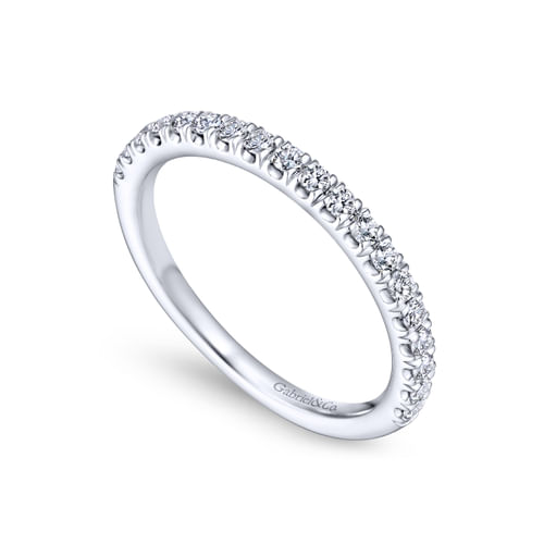 18K White Gold Matching Wedding Band