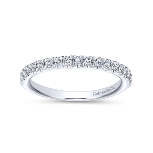 18K White Gold Matching Wedding Band