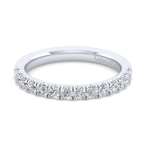 18K White Gold Matching Wedding Band