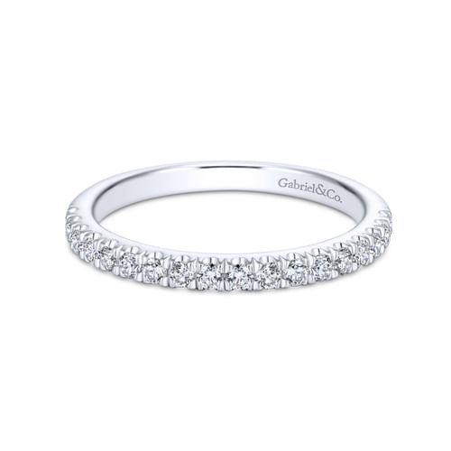 18K White Gold Matching Wedding Band