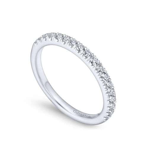 18K White Gold Matching Wedding Band