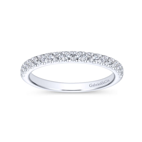 18K White Gold Matching Wedding Band