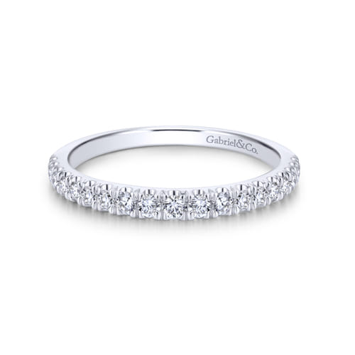 18K White Gold Matching Wedding Band