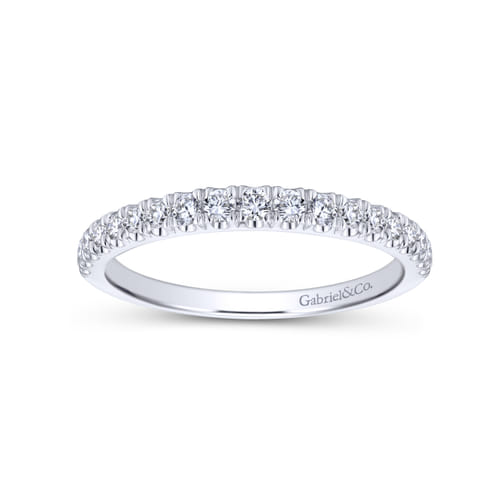 18K White Gold Matching Wedding Band