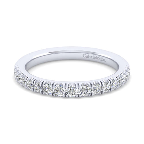 18K White Gold Matching Wedding Band