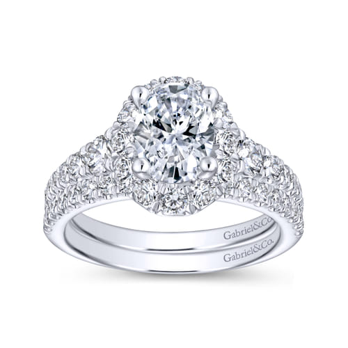 18K White Gold Matching Wedding Band