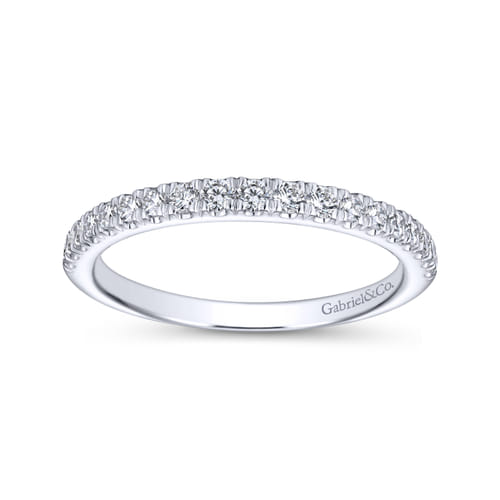 18K White Gold Matching Wedding Band