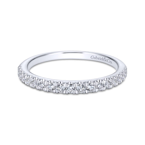 18K White Gold Matching Wedding Band