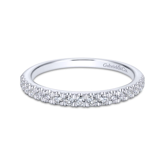 Gabriel - 18K White Gold Matching Wedding Band