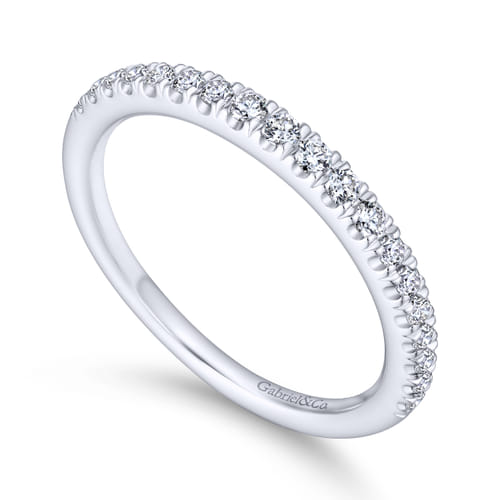 18K White Gold Matching Wedding Band