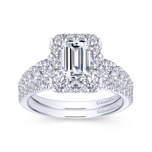 18K White Gold Matching Wedding Band