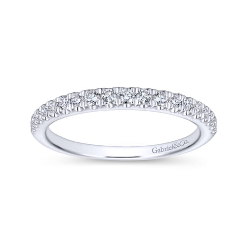 18K White Gold Matching Wedding Band