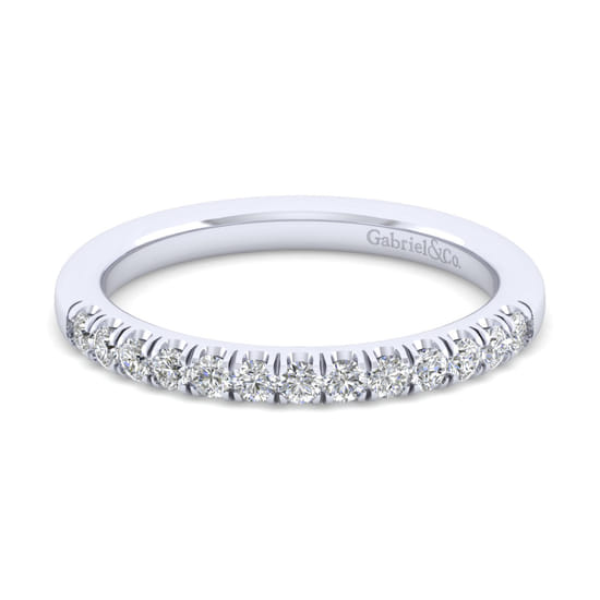 Gabriel - 18K White Gold Matching Wedding Band