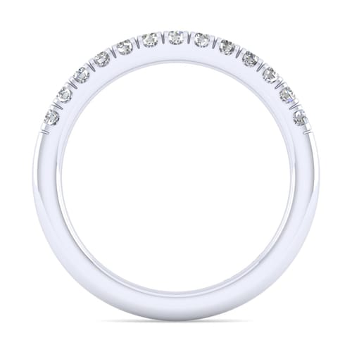 18K White Gold Matching Wedding Band