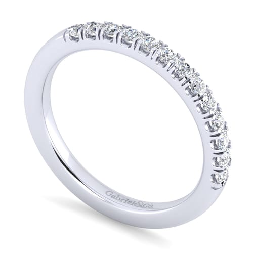18K White Gold Matching Wedding Band