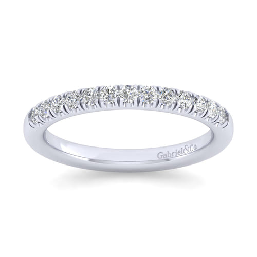 18K White Gold Matching Wedding Band