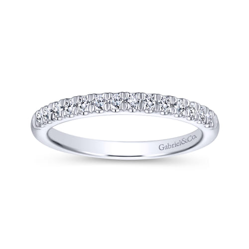 18K White Gold Matching Wedding Band