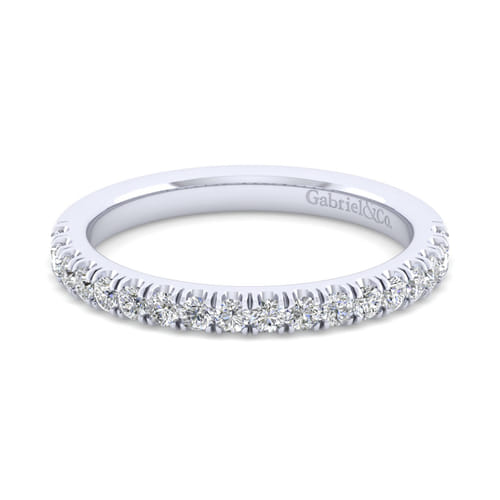 18K White Gold Matching Wedding Band