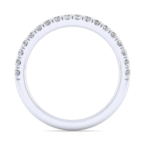 18K White Gold Matching Wedding Band