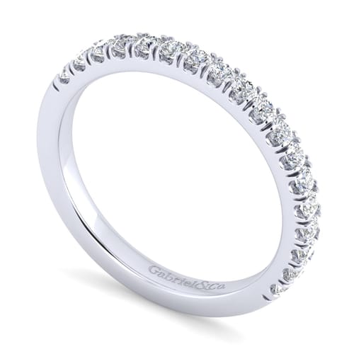 18K White Gold Matching Wedding Band
