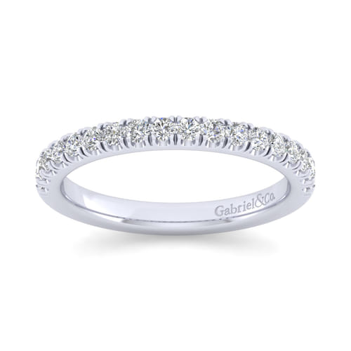 18K White Gold Matching Wedding Band
