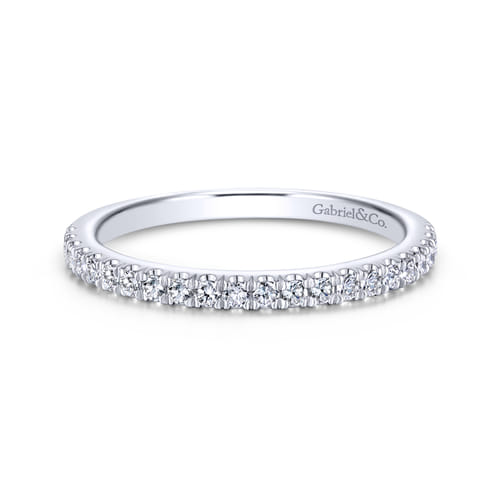 18K White Gold Matching Wedding Band