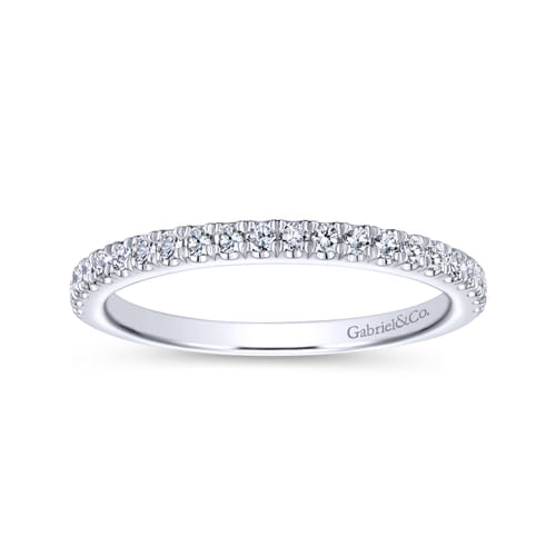 18K White Gold Matching Wedding Band