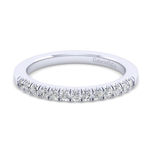 18K White Gold Matching Wedding Band