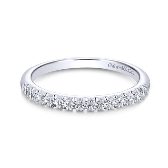 Gabriel - 18K White Gold Matching Wedding Band