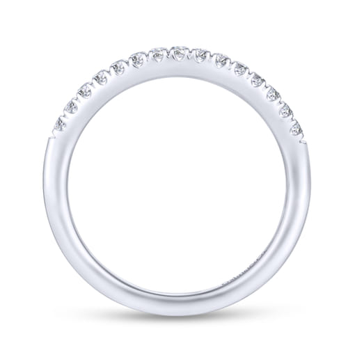 18K White Gold Matching Wedding Band