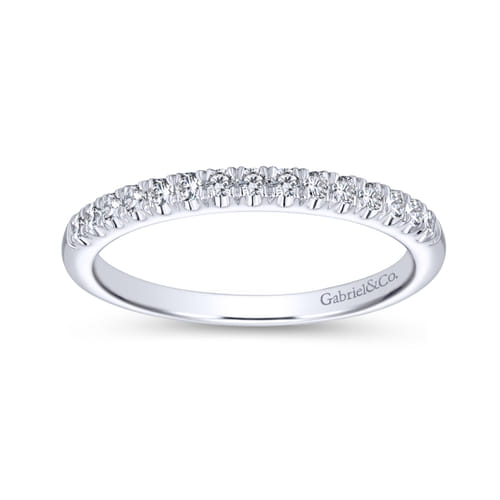 18K White Gold Matching Wedding Band