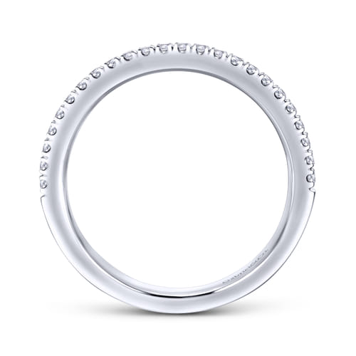 18K White Gold Matching Wedding Band