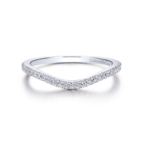 18K White Gold Matching Wedding Band