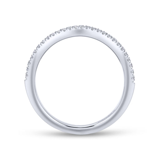 18K White Gold Matching Wedding Band