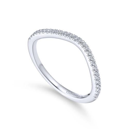 18K White Gold Matching Wedding Band
