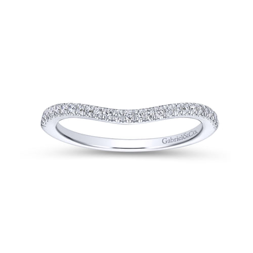 18K White Gold Matching Wedding Band