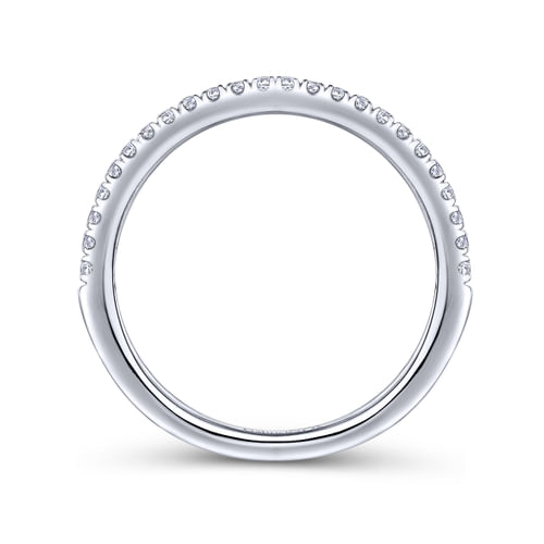 18K White Gold Matching Wedding Band