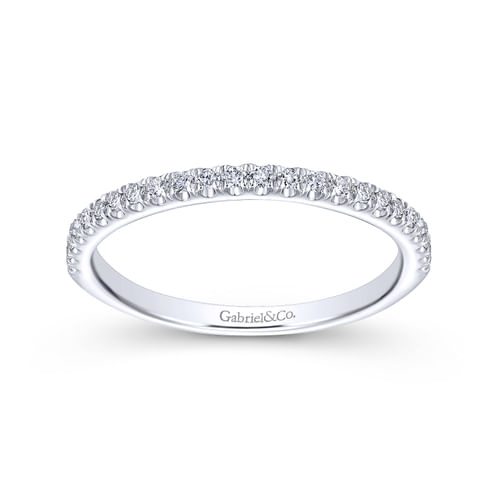 18K White Gold Matching Wedding Band
